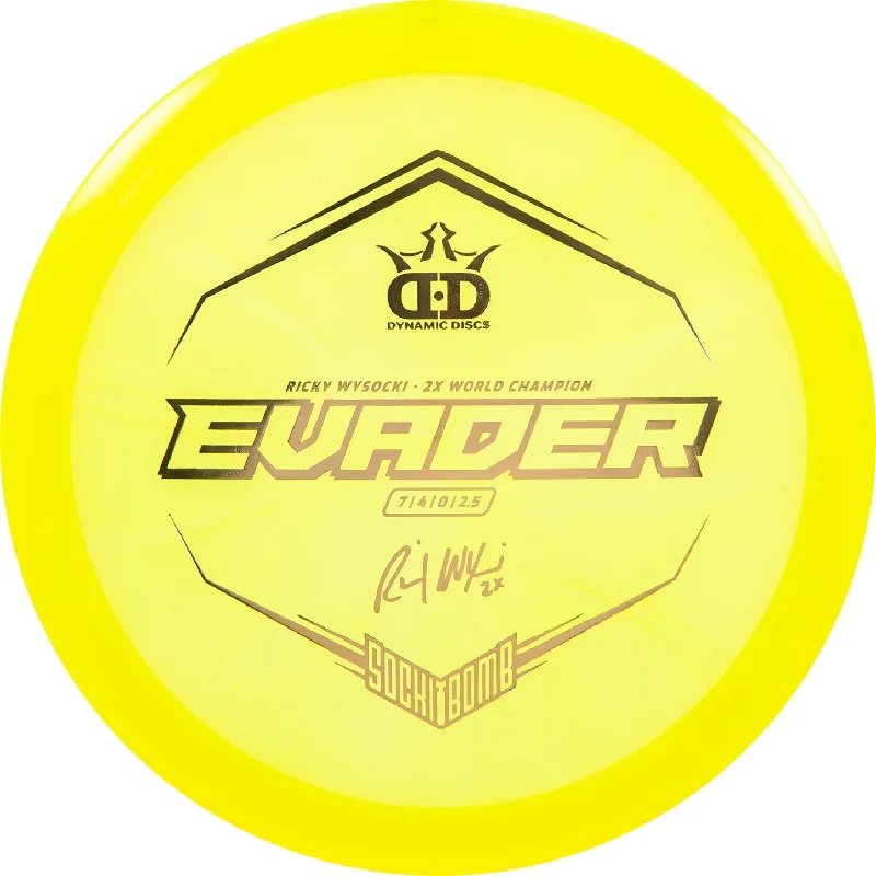 Dynamic Discs Lucid Ice Evader - Ricky Wysocki Sockibomb Stamp