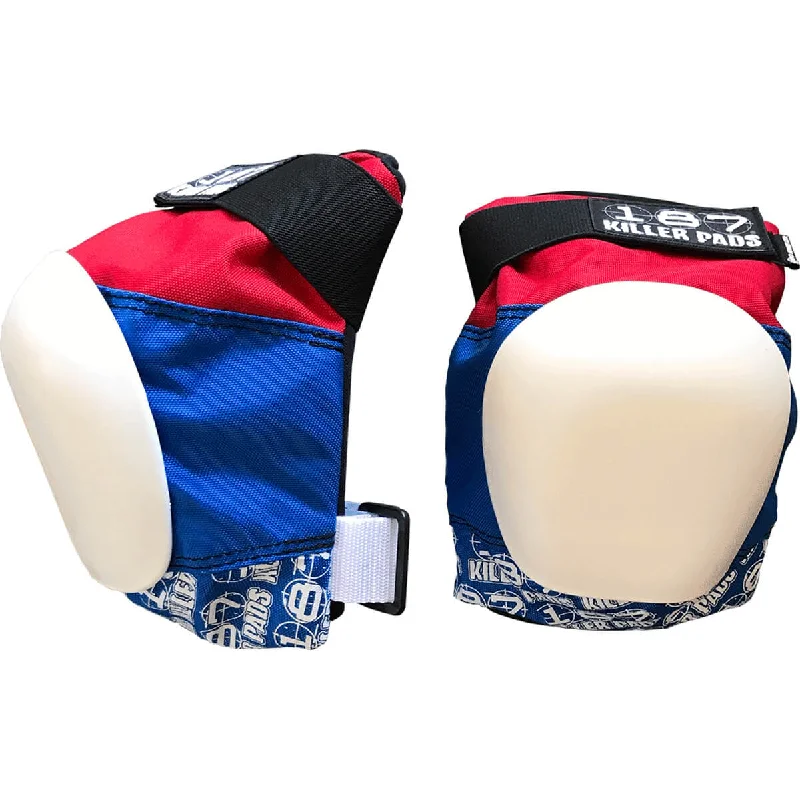 187 Pro Knee Pads - Red/White/Blue