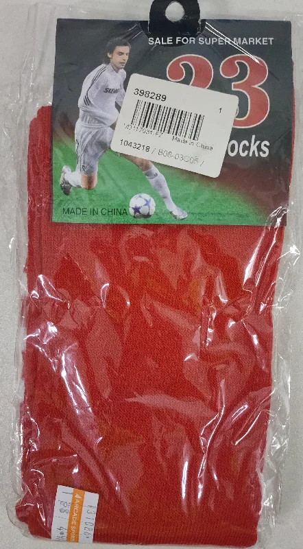 Sports Long Socks - Red #23