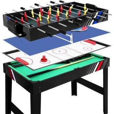 4-In-1 Game Table Tennis Pool Soccer