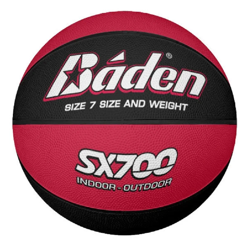 Baden SX700 Indoor/Outdoor Red & Black Basketball - Size 7