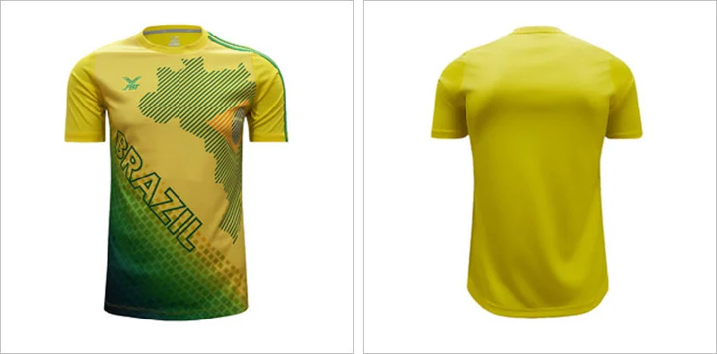 BRAZIL WORLD CUP SUPPORTER JERSEY TEE - FIFA WORLD CUP 2018 -