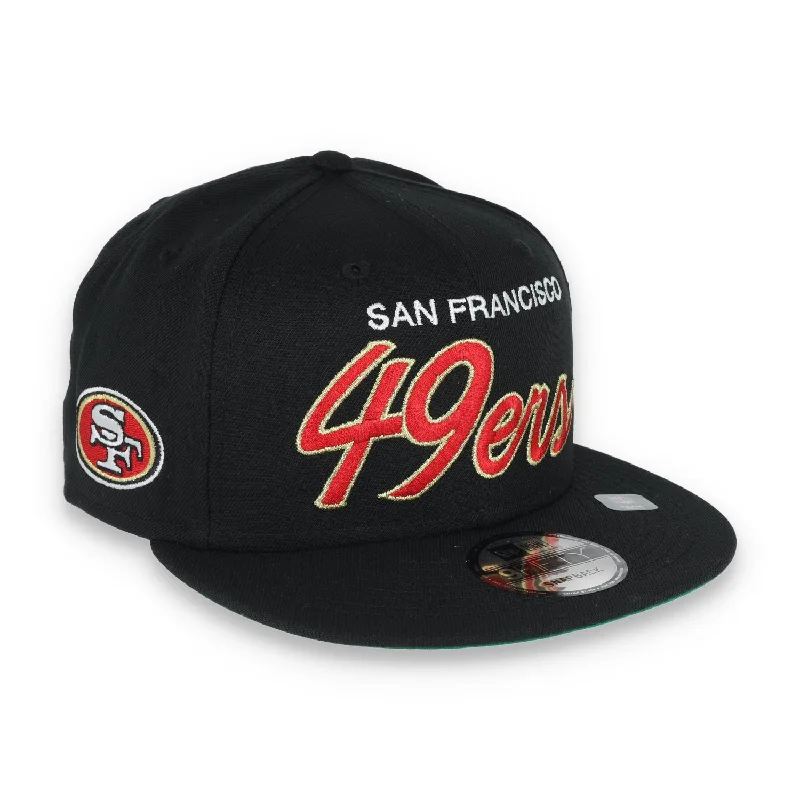 NEW ERA SAN FRANCISCO 49ERS SCRIPT 9FIFTY SNAPBACK-BLACK