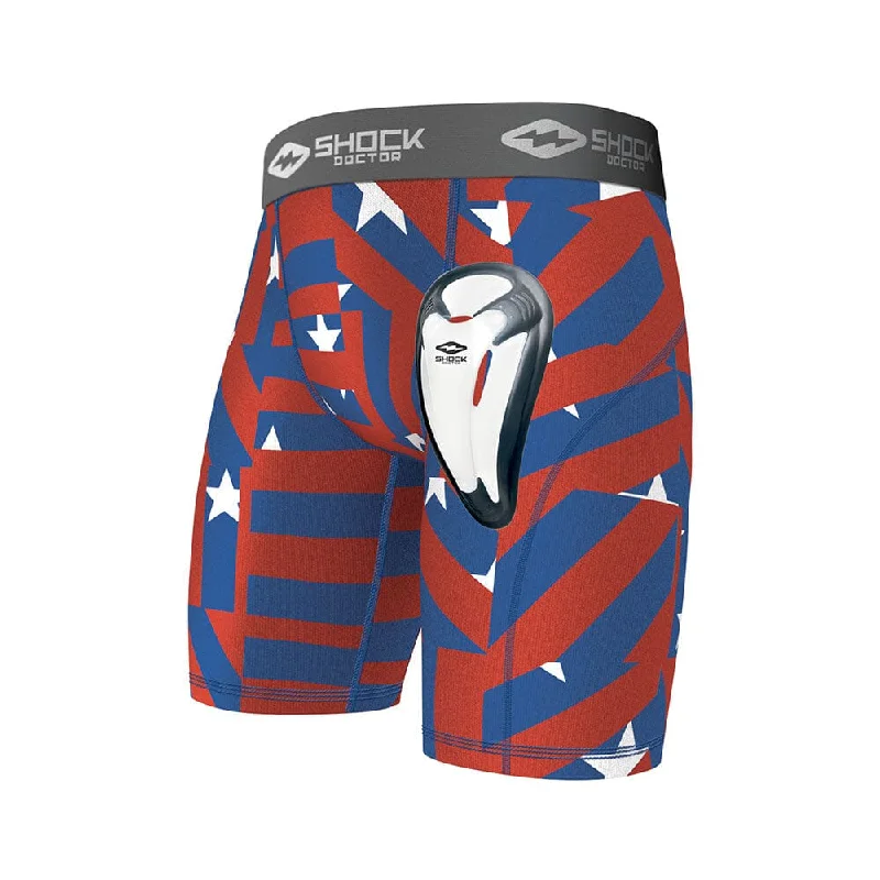 Stars and Stripes Core Compression Short with Bio-Flex Cup