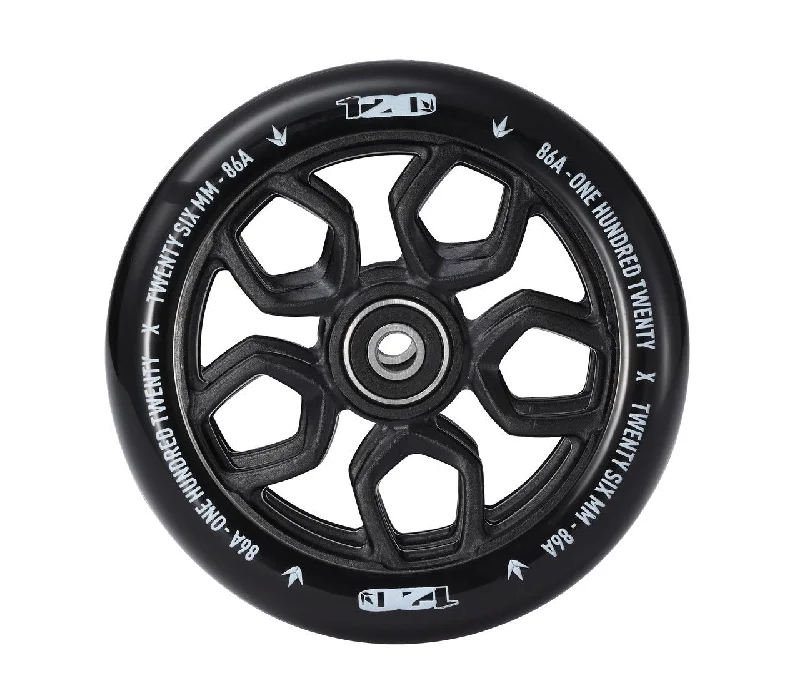 Envy Scooter Wheel Lambo 120mm -  Black/Black (Pair)