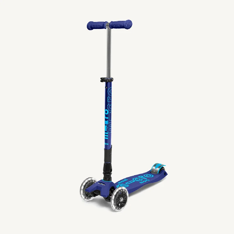 Micro Scooters Maxi Micro Scooter Deluxe Foldable LED - Blue