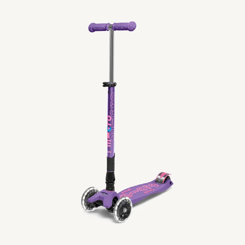 Micro Scooters Maxi Micro Scooter Deluxe Foldable LED - Purple