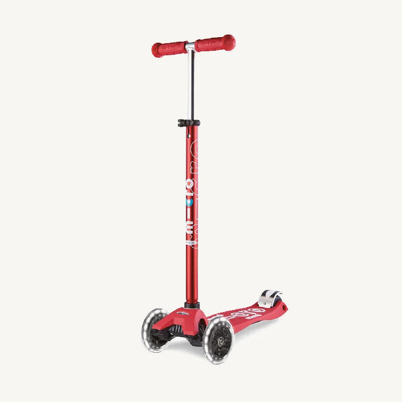 Micro Scooters Maxi Micro Scooter Deluxe LED - Red