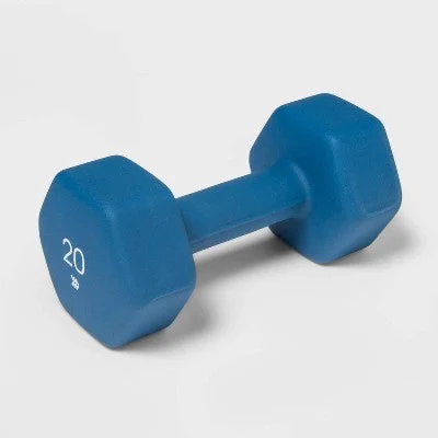 Neoprene Dumbbell 20lbs Blue - All in Motion