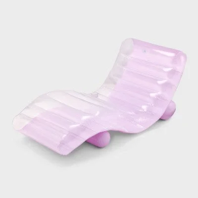 New - Chaise Lounge Water Floats and Inflatables Pink - Sun Squad