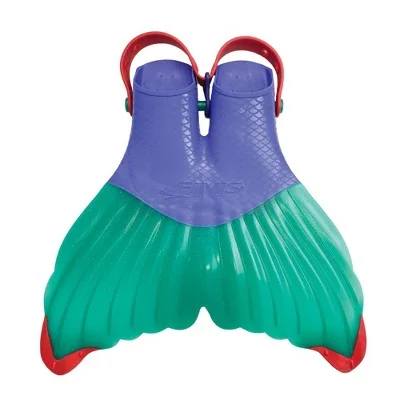 New - Finis Kids Mermaid Swim Fin Mermaid Tails Monofins, Purple/Green/Red