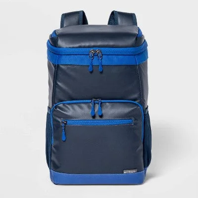 New - Soft Sided 18qt Backpack Cooler Navy - Embark