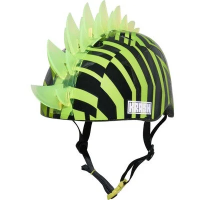 Open Box - Krash! Dazzle LED Lighted Mohawk Youth Helmet - Green