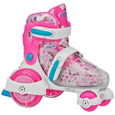 Open Box - Roller Derby Sport Kids' Roller Skate - Unicorn Pink/White M