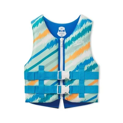 Open Box - Speedo Youth PFD Life Jacket Vest - Sketch Stripe