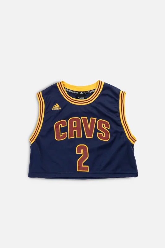 Rework Cleveland Cavaliers NBA Crop Jersey - M