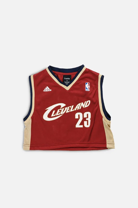 Rework Cleveland Cavaliers NBA Crop Jersey - S