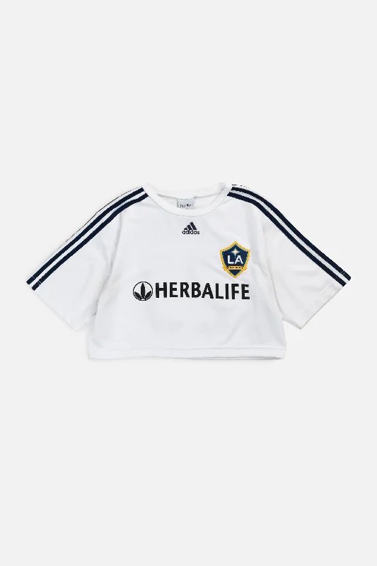 Rework Crop LA Galaxy Soccer Jersey - XS