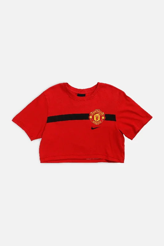 Rework Crop Manchester Soccer Tee - XS