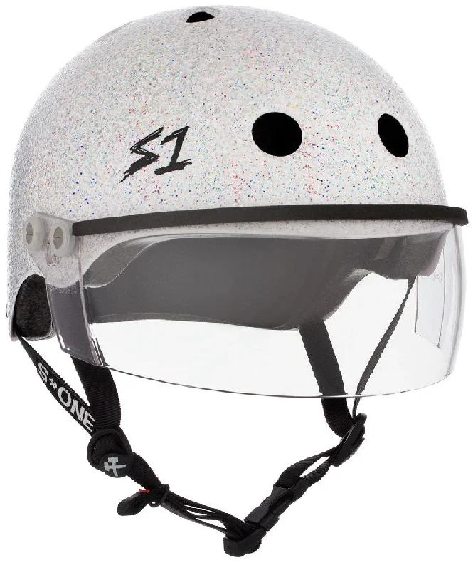 S1 Lifer Visor Gen 2 Helmet - White Gloss Glitter