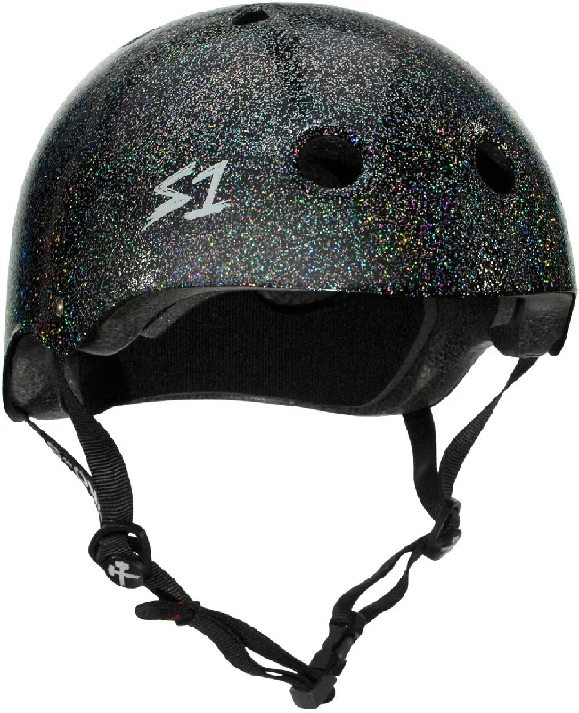 S1 Mega Lifer Helmet - Black Gloss Glitter