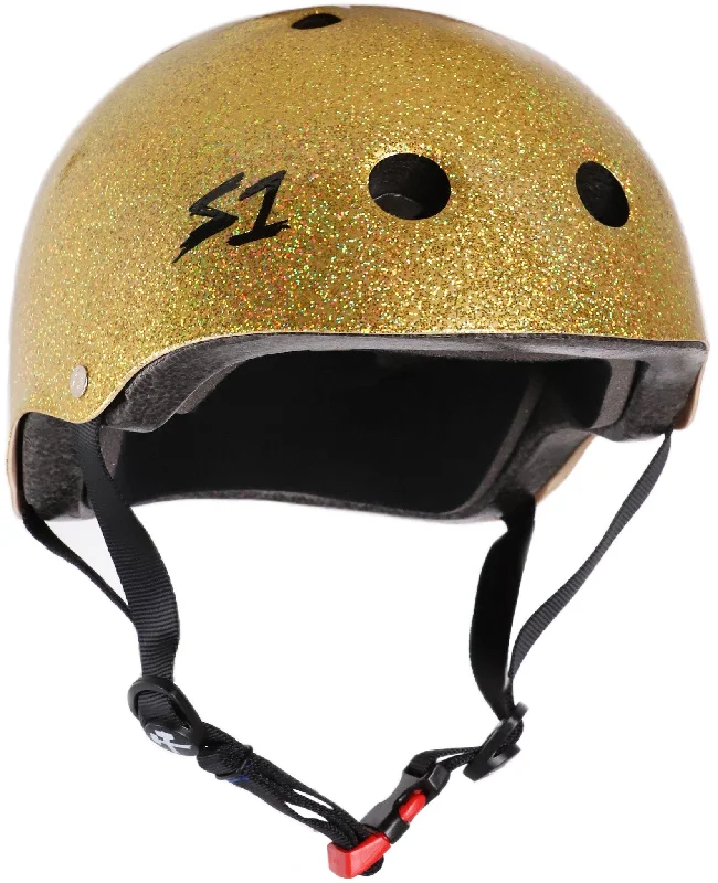 S1 Mini Lifer Helmet - Gold Gloss Glitter