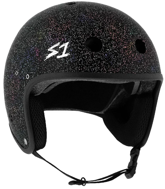 S1 Retro Lifer E-Helmet - Black Gloss Glitter