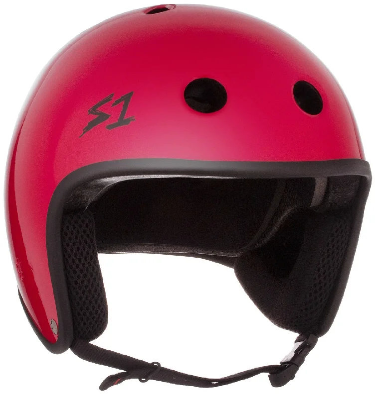 S1 Retro Lifer Helmet - Red Gloss