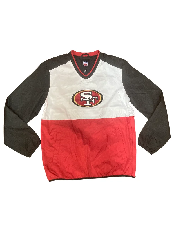 San Francisco 49ERS G-III Home Team V-Neck Pullover - Red/Black/White