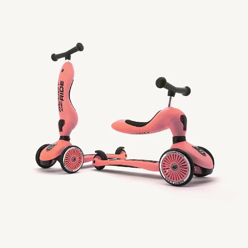 Scoot and Ride 2 in 1 Balance Bike / Scooter - Highwaykick 1 in Peach