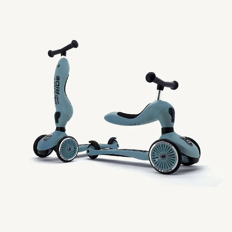 Scoot and Ride 2 in 1 Balance Bike / Scooter - Highwaykick 1 in Steel