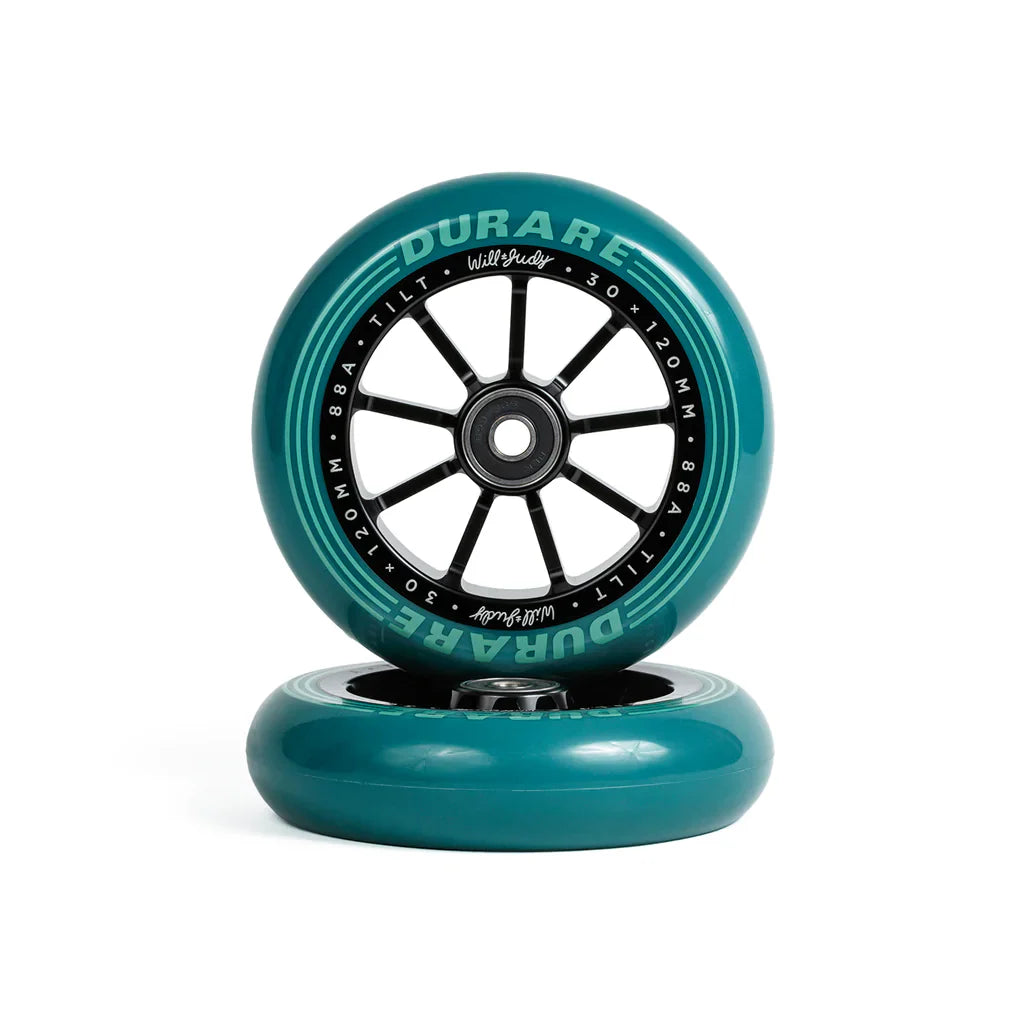 Tilt Durare Selects Will Judy Wheels 30x120mm - Midnight Teal (Pair)