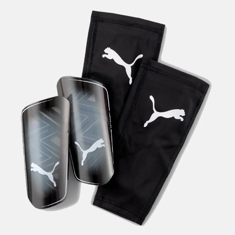 Ultra Light Sleeve Shin Guards, Puma Black/White