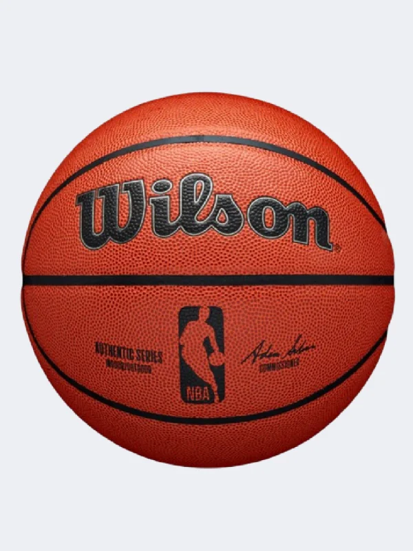 Wilson Nba Authentic Indoor Outdoor Unisex Basketball Ball Brown