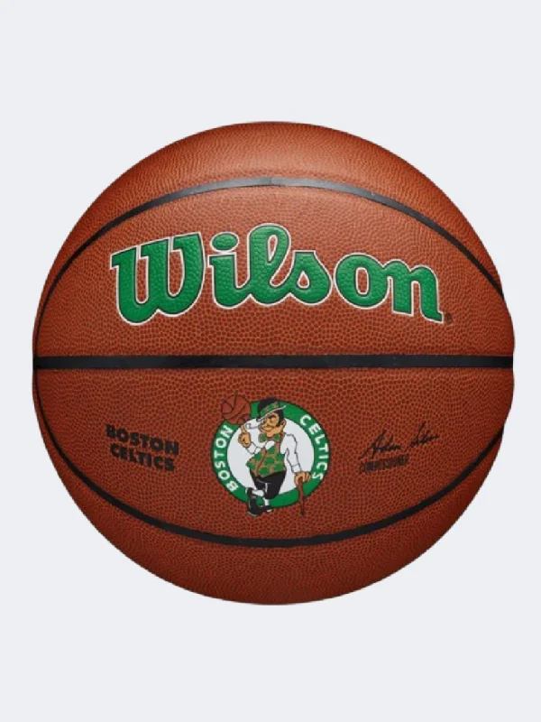 Wilson Nba Team Alliance Boston Celtics Unisex Basketball Ball Brown/Green