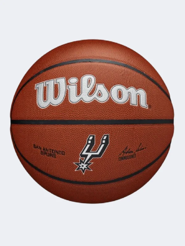 Wilson Nba Team Alliance San Antonio Spurs Unisex Basketball Ball Brown/Grey