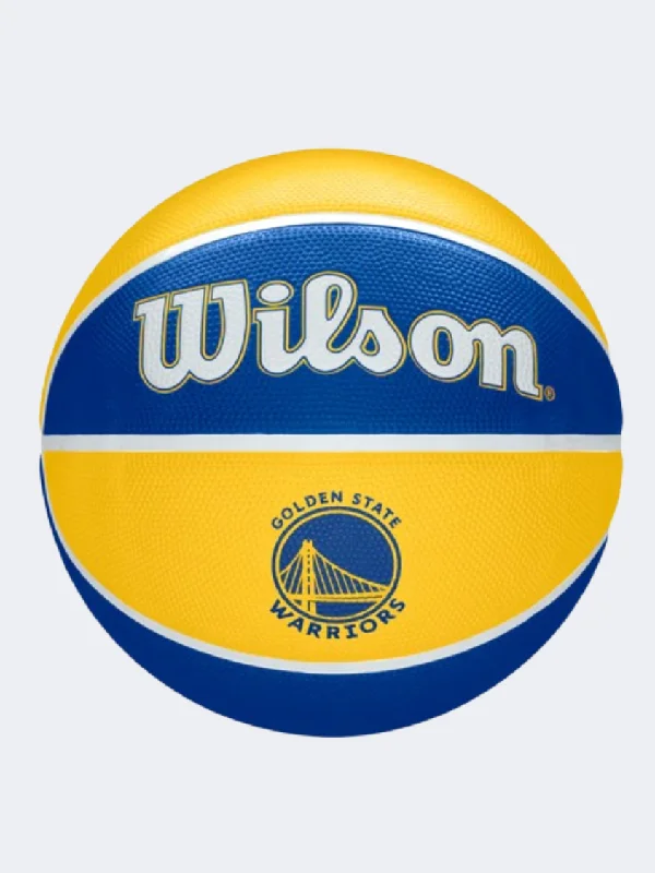 Wilson Nba Team Tribute Golden State Warriors Unisex Basketball Ball Blue/Yellow