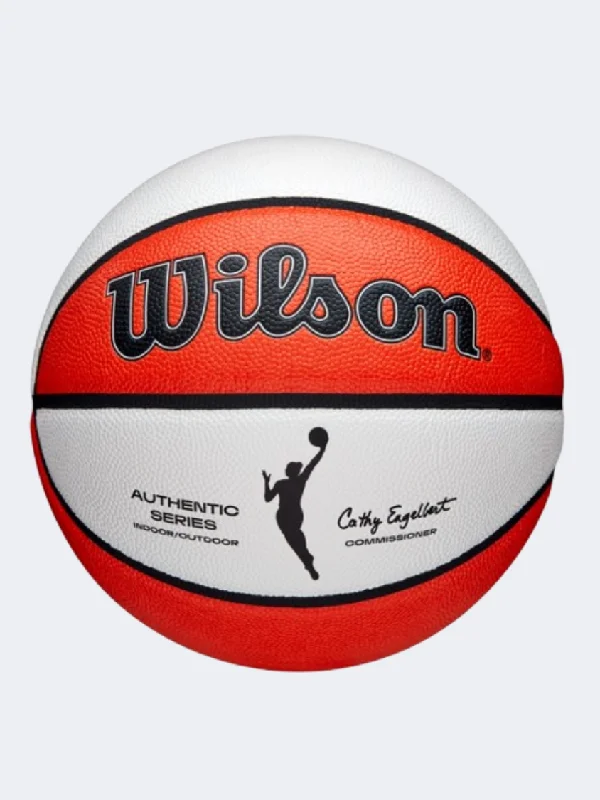 Wilson Wnba Authentic Indoor Outdoor Women Basketball Ball White/Orange