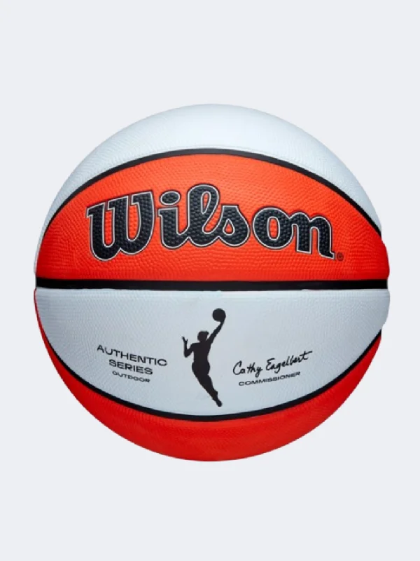 Wilson Wnba Authentic Series Outdoor Women Basketball Ball White/Orange