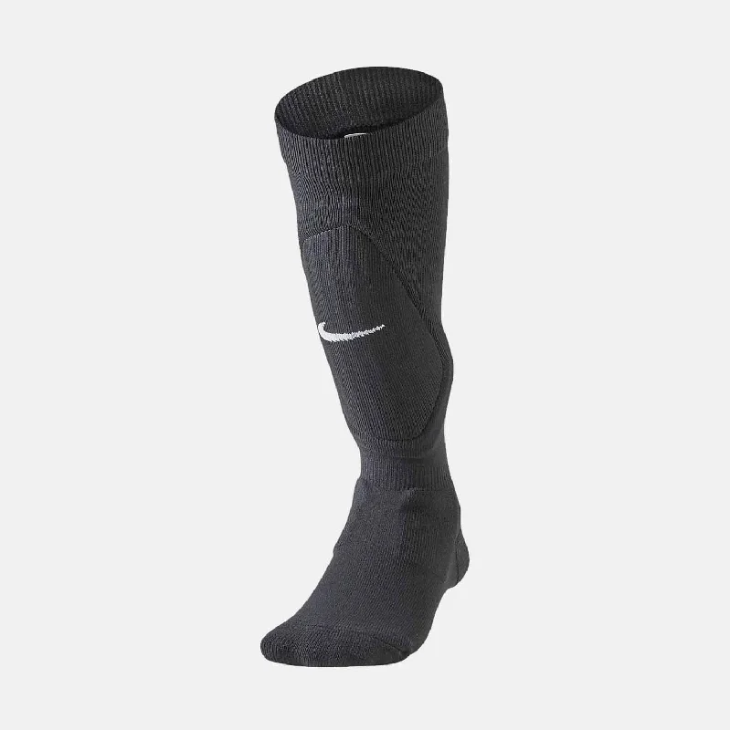 Youth All-In-One Soccer Shin Socks, Black/White