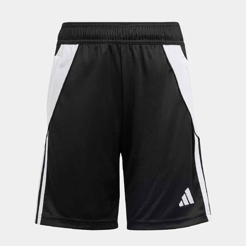 Youth Tiro 24 Shorts, Black/White